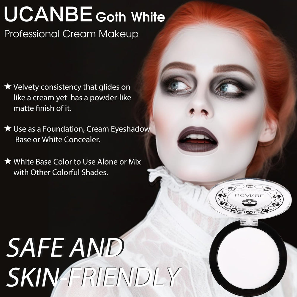 UCANBE Goth White: cobertura total y tono blanco intenso.