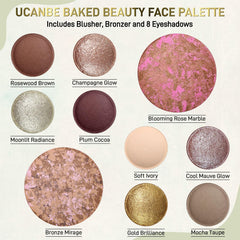 UCANBE bronceador horneado: tono suave para contorno natural.