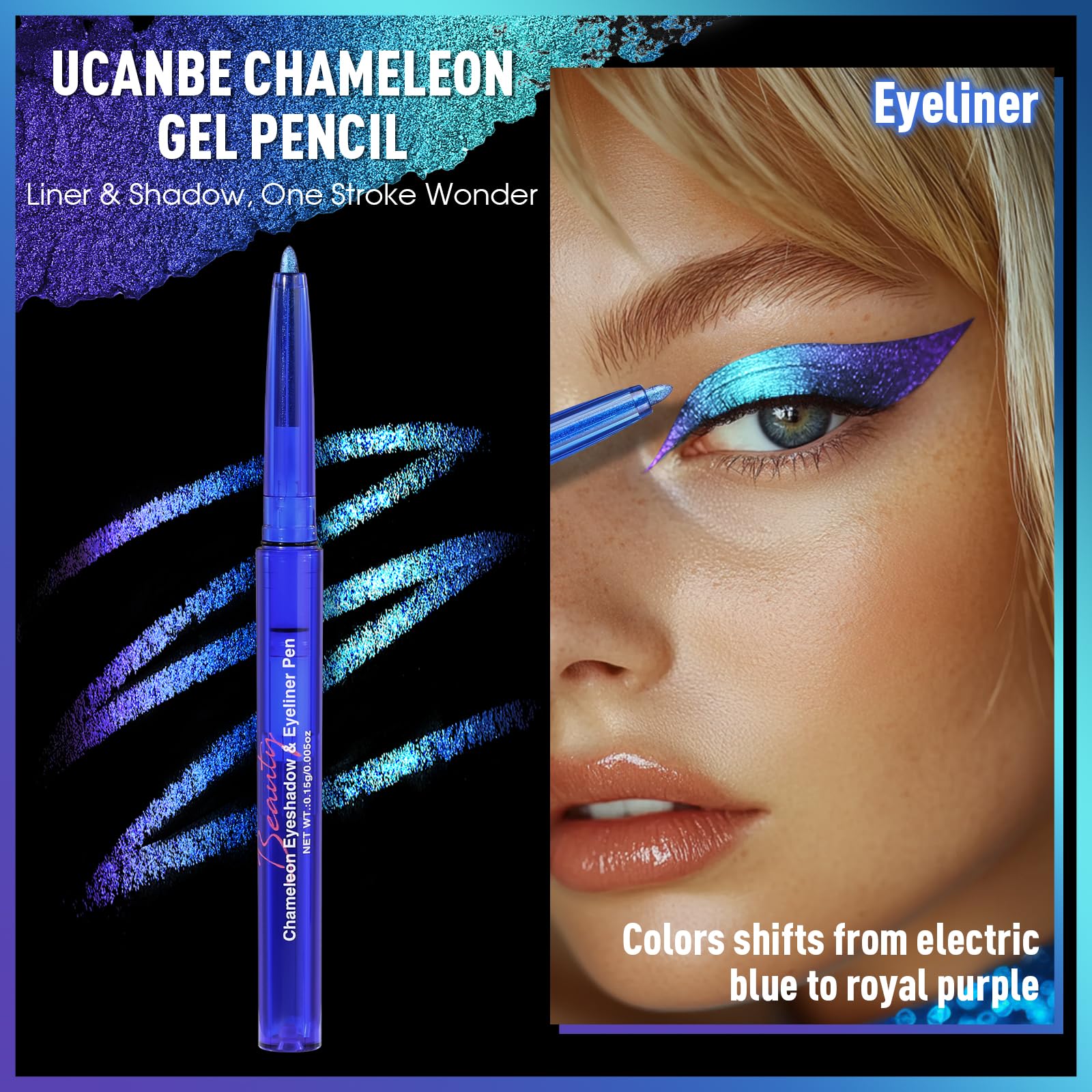UCANBE Chameleon waterproof formula endures sweat with strong smudge resistance