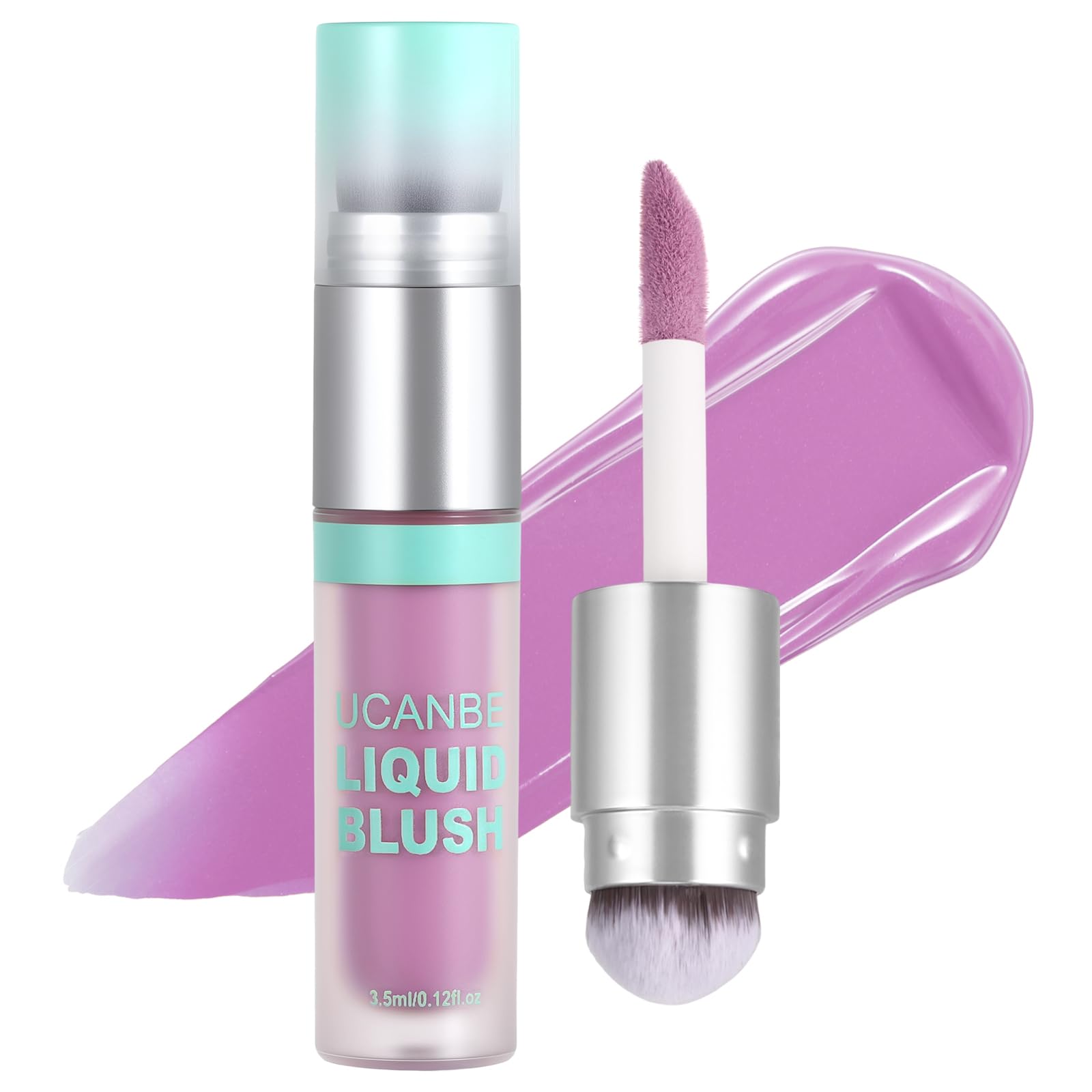UCANBE dual-ended liquid blush with angle applicator for precise cheek color.