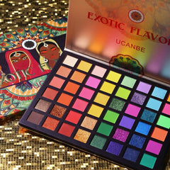 UCANBE Exotic Flavors Neon: sombras mate para base estable y diaria.