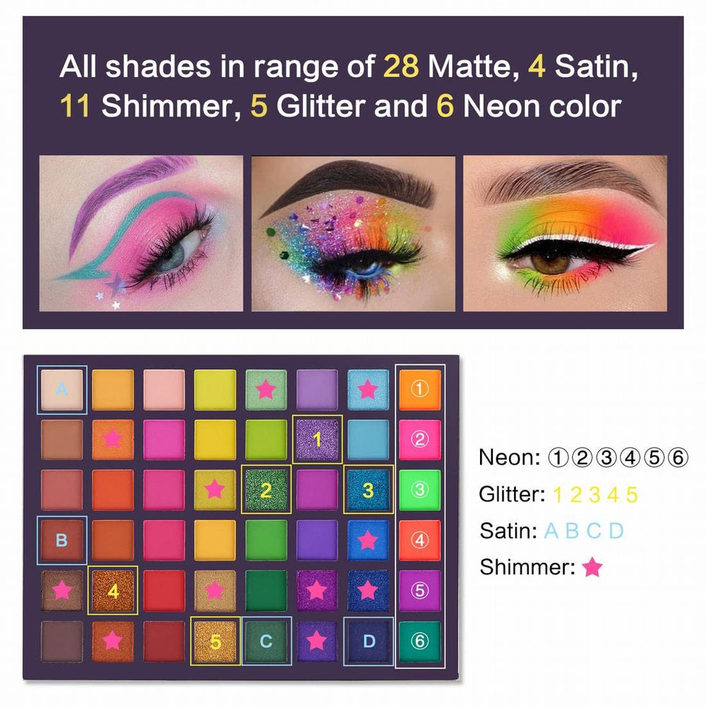 UCANBE Exotic Flavors Neon: sombras satinadas que aportan suavidad y brillo equilibrado.