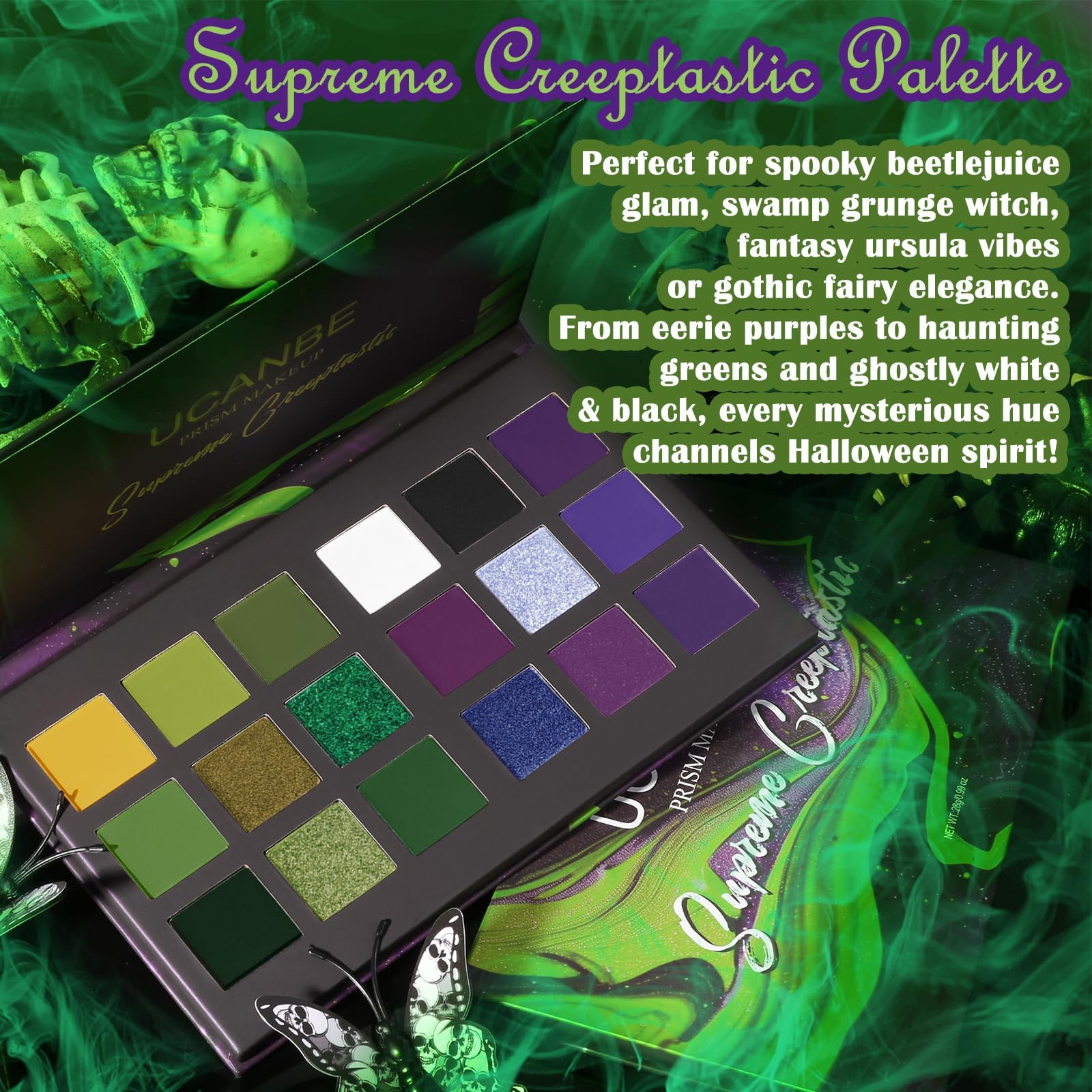 UCANBE shimmer, foil, and metallic shades offer diverse textures for creative finishes.
