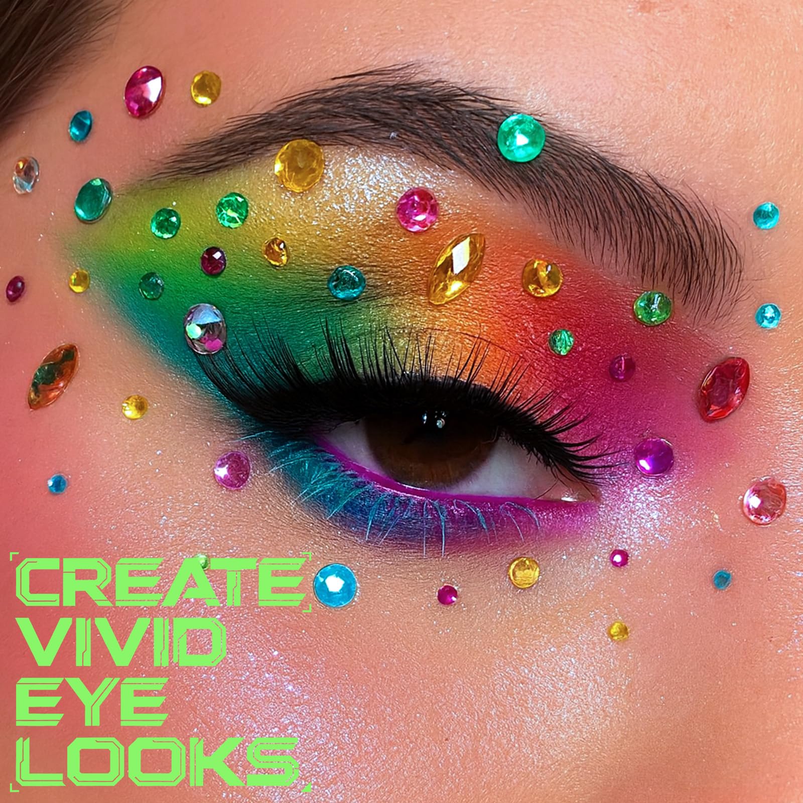 UCANBE Fruit Punch palette metallic foils; futuristic finishes for luxe accents.