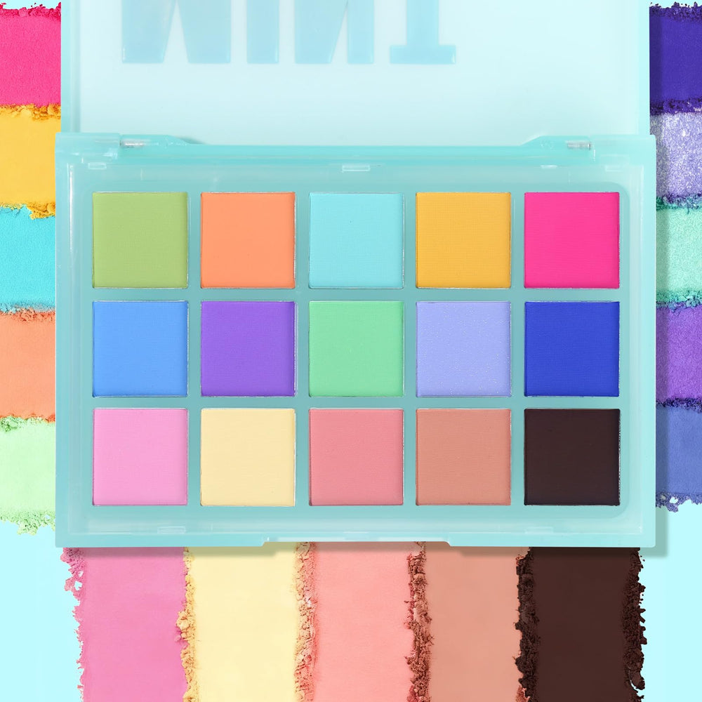 UCANBE Mint Candy matte pan closeup highlights velvety texture and matte finish.