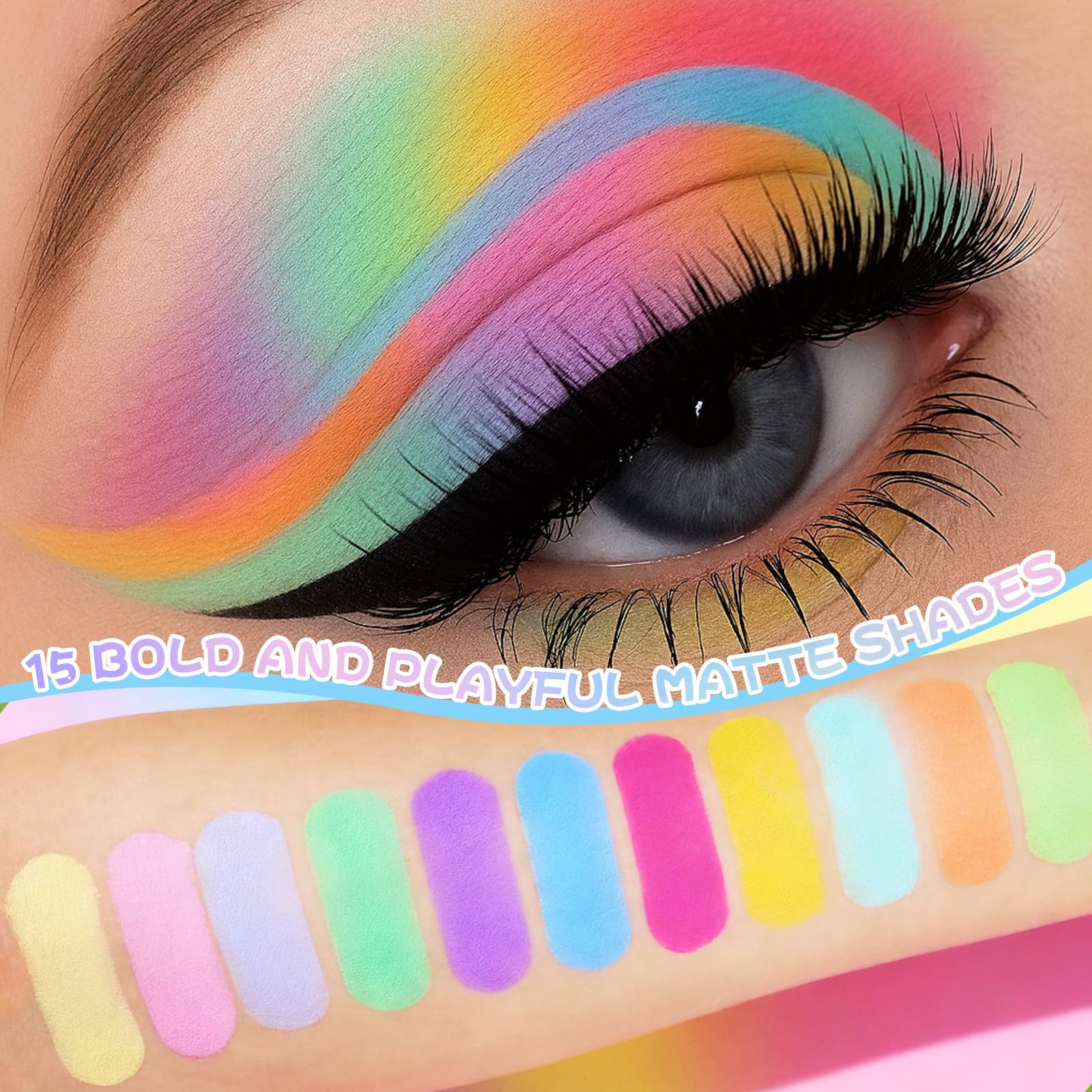UCANBE Mint Candy bright color row shows versatile options for soft to bold looks.