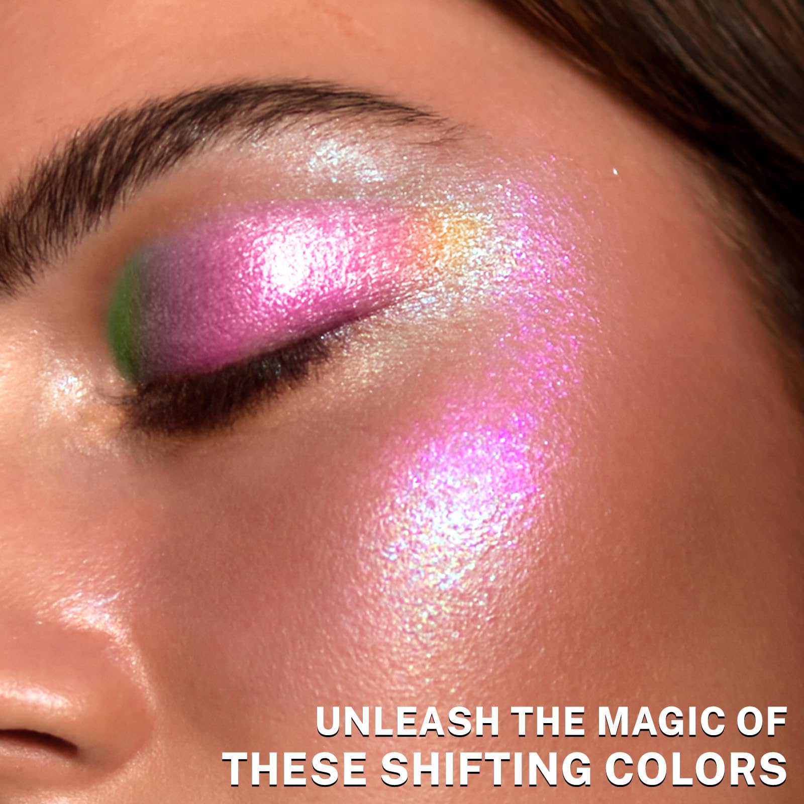 UCANBE Camaleón Brillo: sombra rosa-violeta suave para looks diarios o glam.