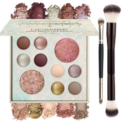 UCANBE paleta horneada: 8 sombras para looks versátiles y de larga duración.
