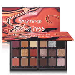 UCANBE Paleta Matte 18 colores: pigmentación intensa y textura suave para estilos versátiles.