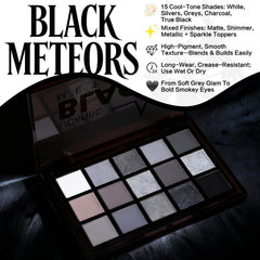 UCANBE Paleta Smokey Black: acabado satinado y mate para transiciones suaves.