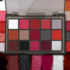 UCANBE glitter red and icy metallic foils add standout shine for stage makeup.