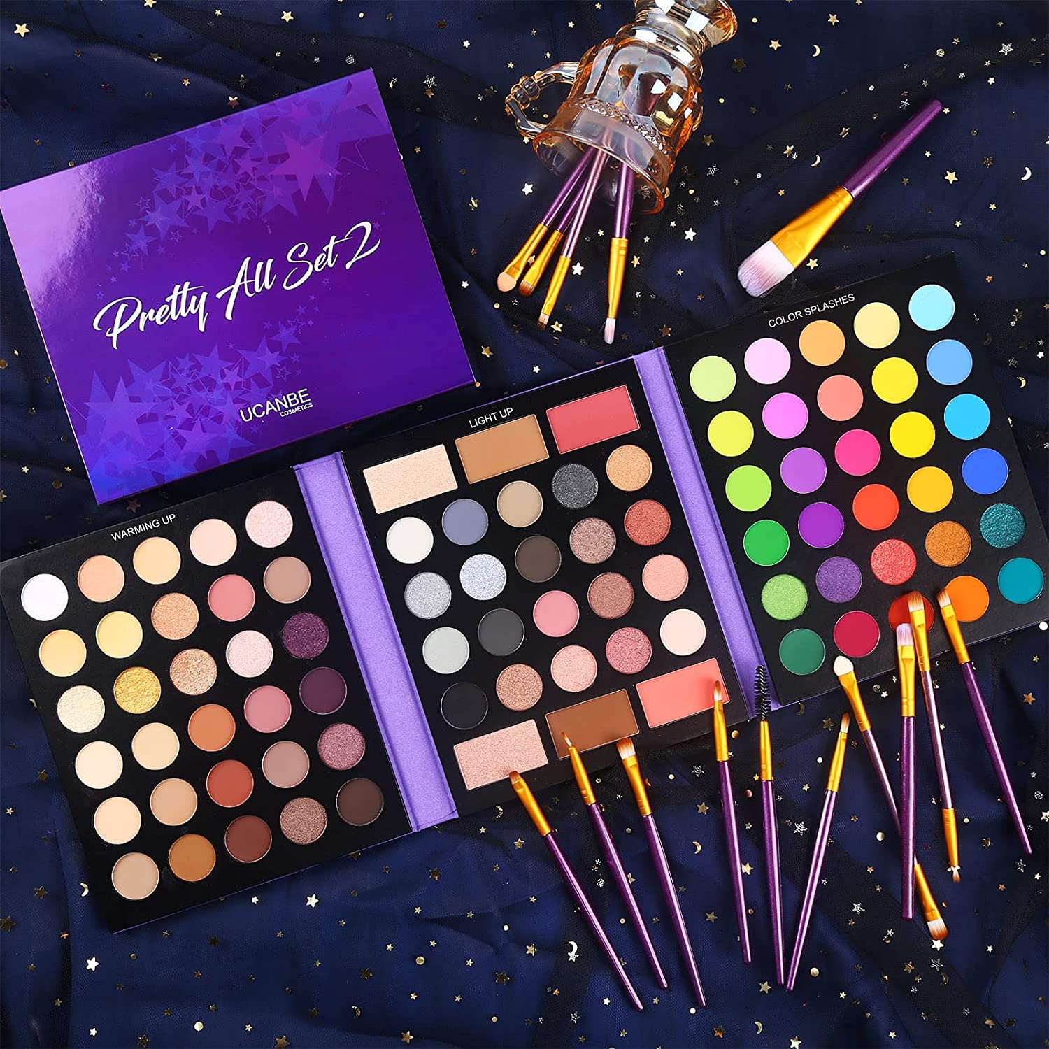 UCANBE set de pinceles 15 piezas para un maquillaje completo