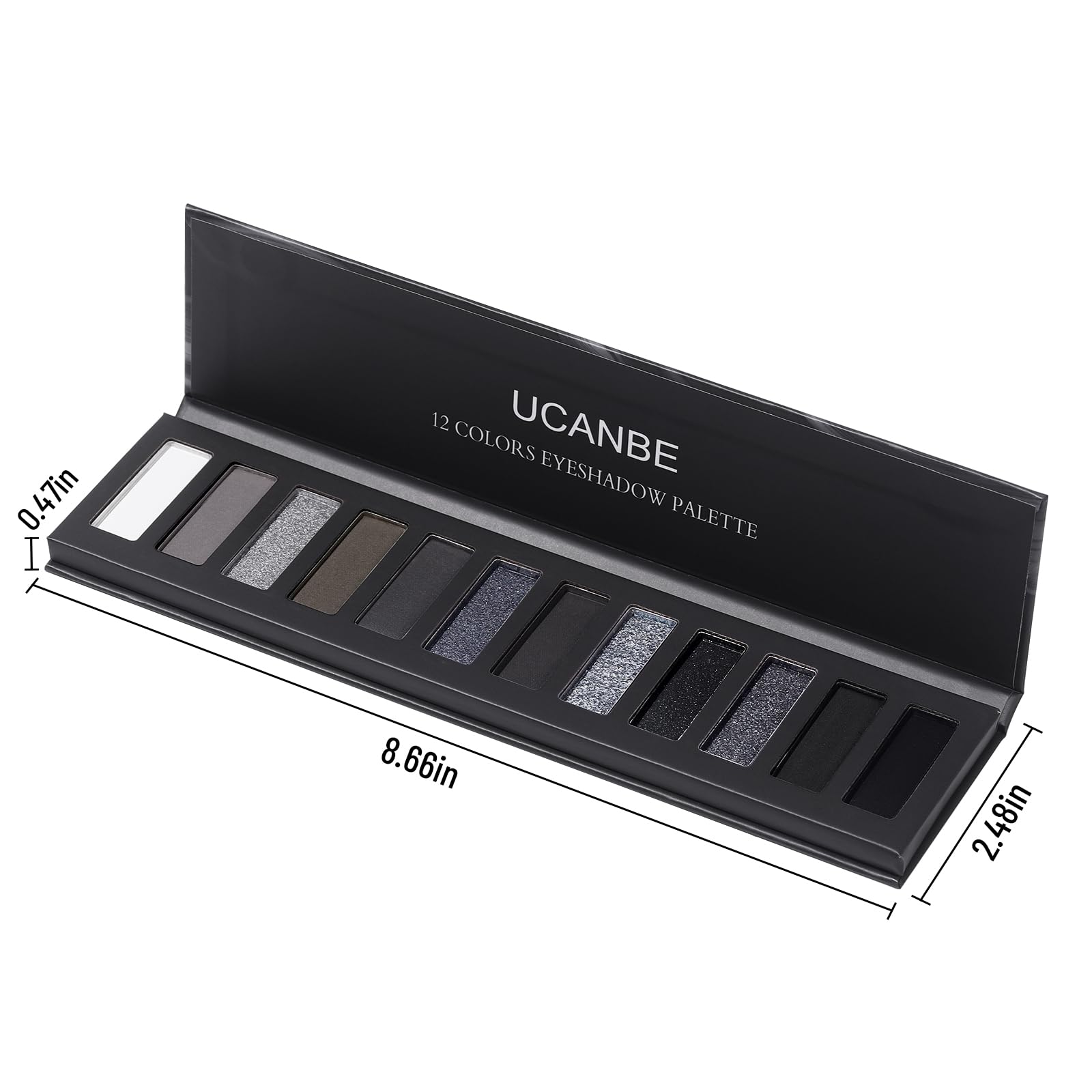 UCANBE Smokey Eyeshadow Palette day-to-night looks suitable for smoky or natural styles.