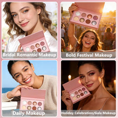 UCANBE Sombras brillo y mate, efecto luminoso para destacar ojos.