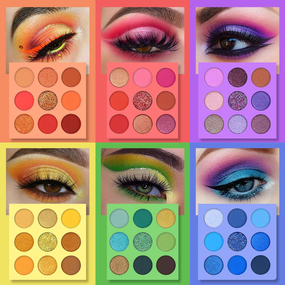 UCANBE sombras mate 54 colores para transiciones suaves y duraderas.