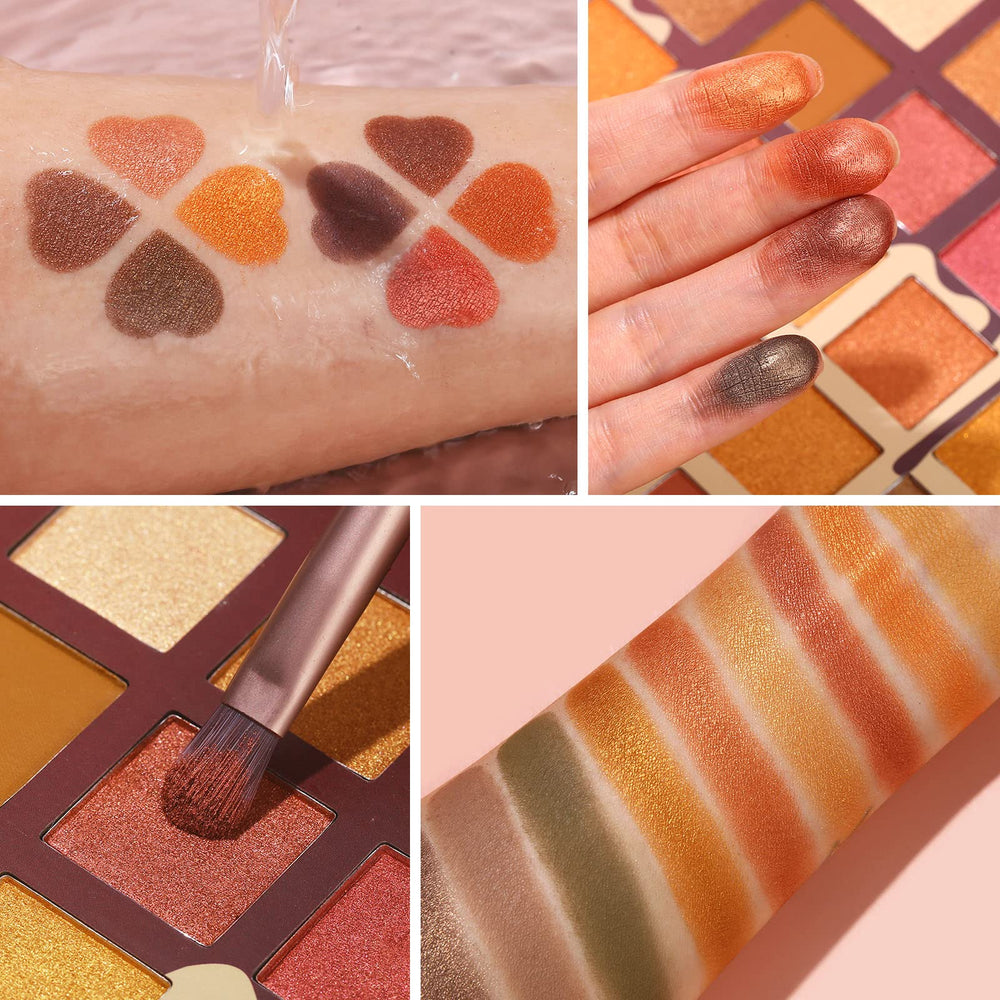 UCANBE Toffee Fusion Nude: acabado shimmer para realzar párpados con destellos.