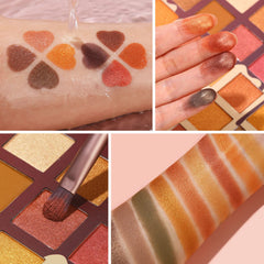 UCANBE Toffee Fusion Nude: acabado shimmer para realzar párpados con destellos.