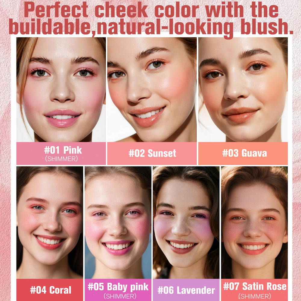 UCANBEMAKEUP Matte Liquid Blush, acabado mate natural que realza rasgos