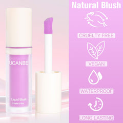 UCANBEMAKEUP Matte Liquid Blush, textura sedosa para aplicación suave en mejilla