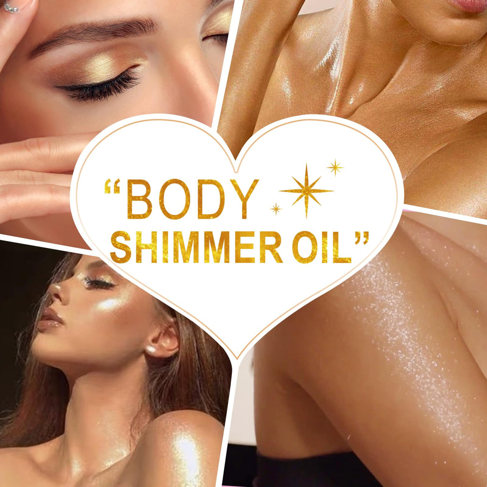 UCANBEMAKEUP Body Shimmer Oil water-resistant glow in sun.
