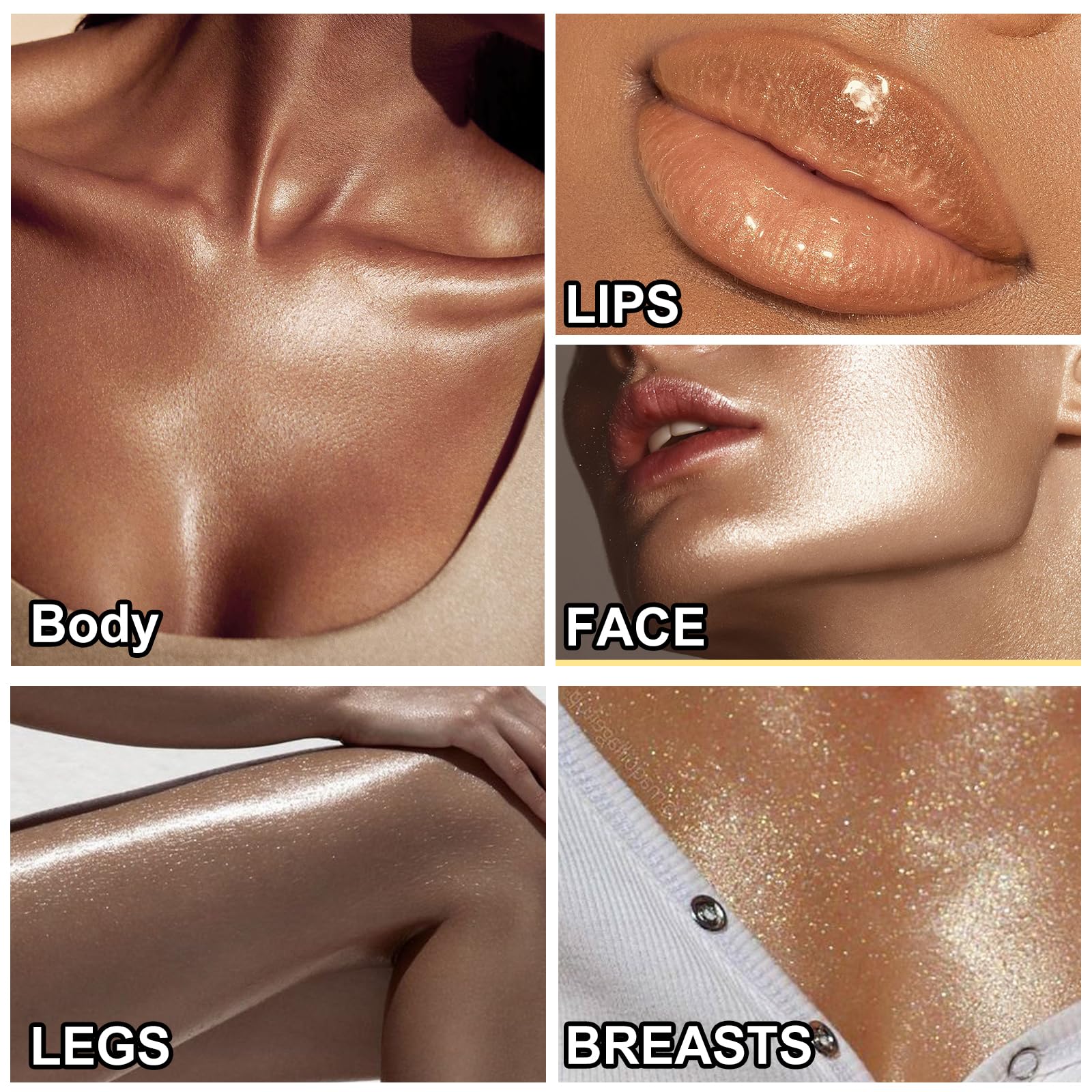 UCANBEMAKEUP Shimmer Oil blended with foundation for radiance.