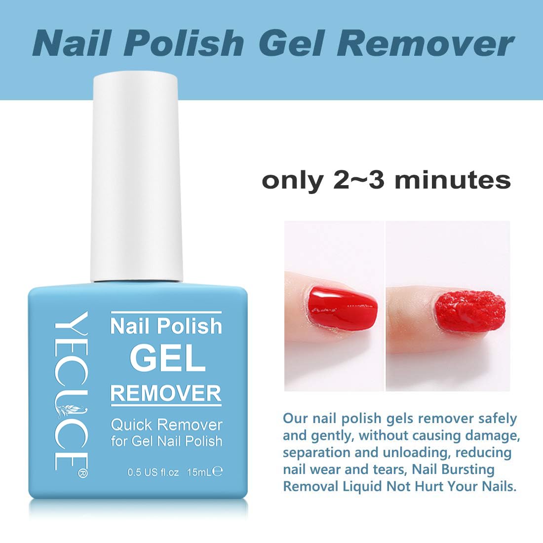 Ucobrusay eliminador de gel UV: retirada suave en casa.