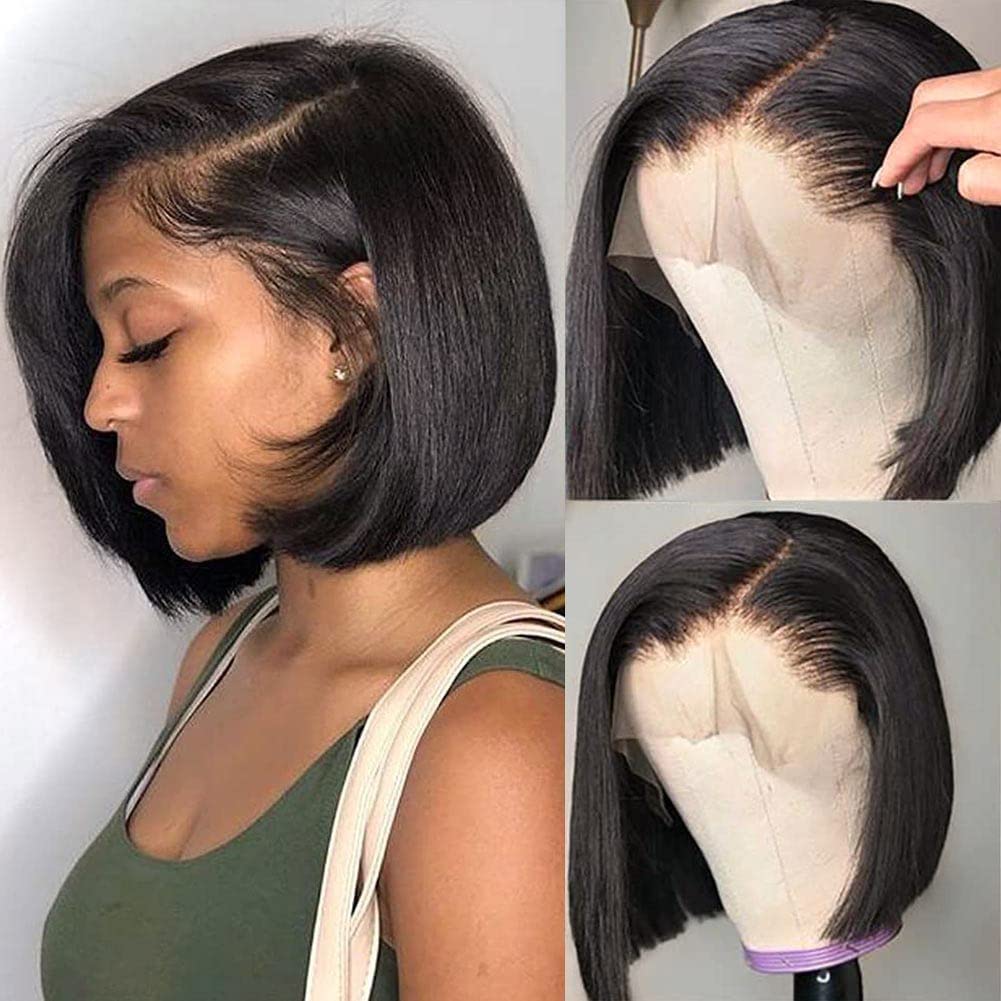 UCUVIC bob wig 13x4 lace front close-up showing invisible lace for seamless blend