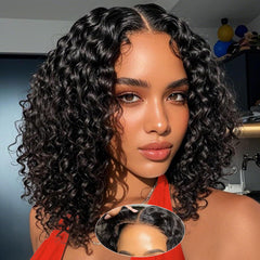 UCUVIC Curly Bob Wig 12-inch length offers natural fall for daily wear.