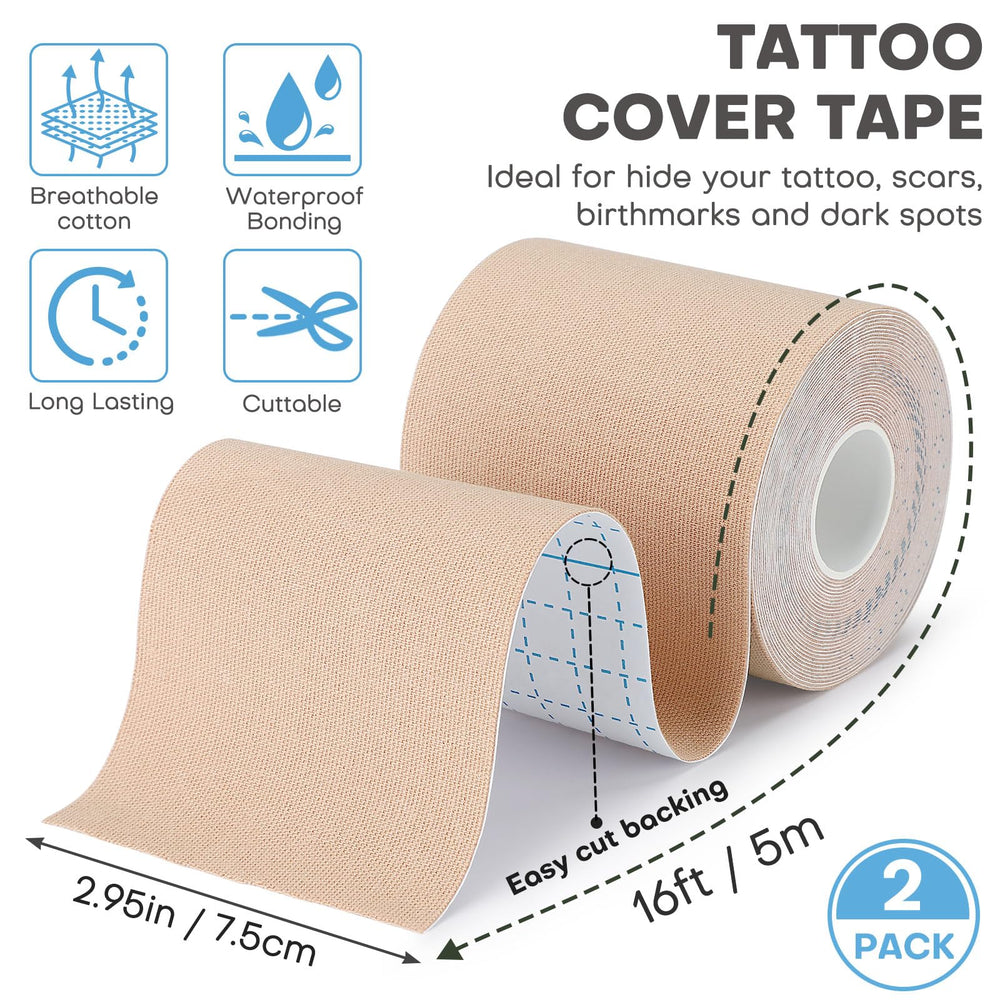 Tejido suave de Udefineit que protege la piel al cubrir tatuajes