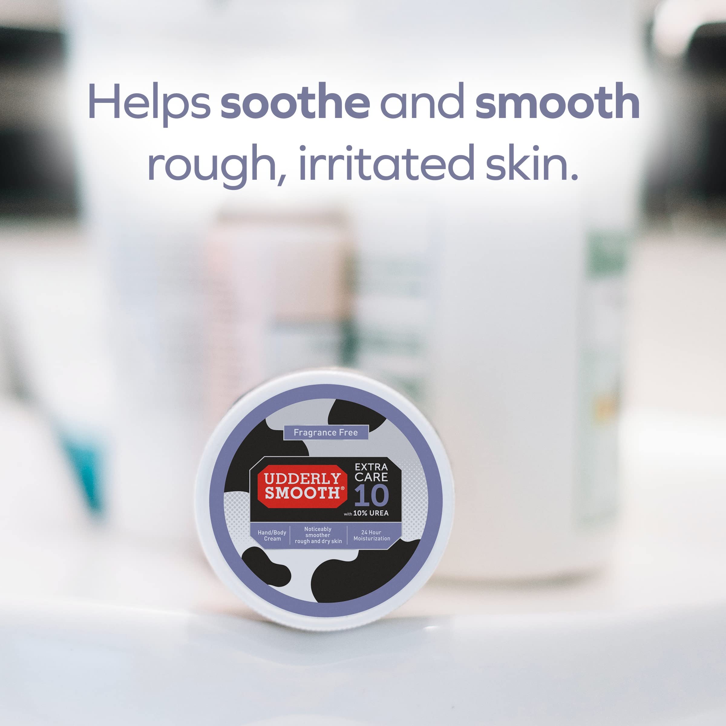 Fragrance-free Udderly Smooth Extra Care 10 unscented packaging.