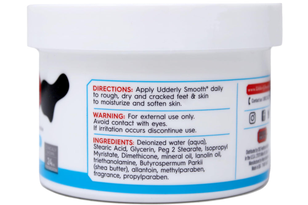 Applying cream to dry feet for daily moisture.