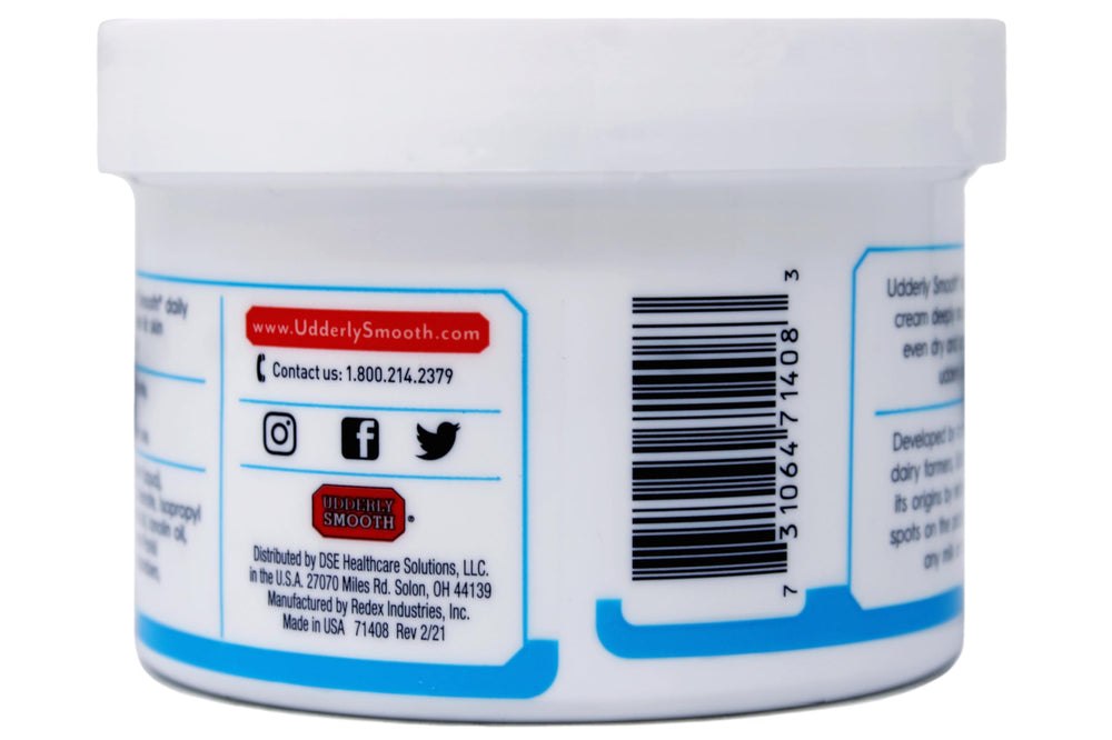 Close-up of shea butter-rich formula for dry feet nourishment.