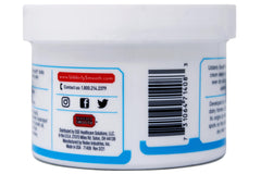 Close-up of shea butter-rich formula for dry feet nourishment.