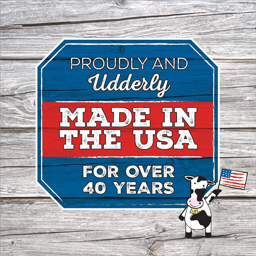 Udderly Smooth two-pack displayed on a vanity