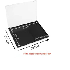 UDTIP paleta magnética XL de interior amplio, permite organizar panes de maquillaje.