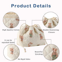 uekeboag lightweight durable cosmetic bag, folds compactly for travel or storage