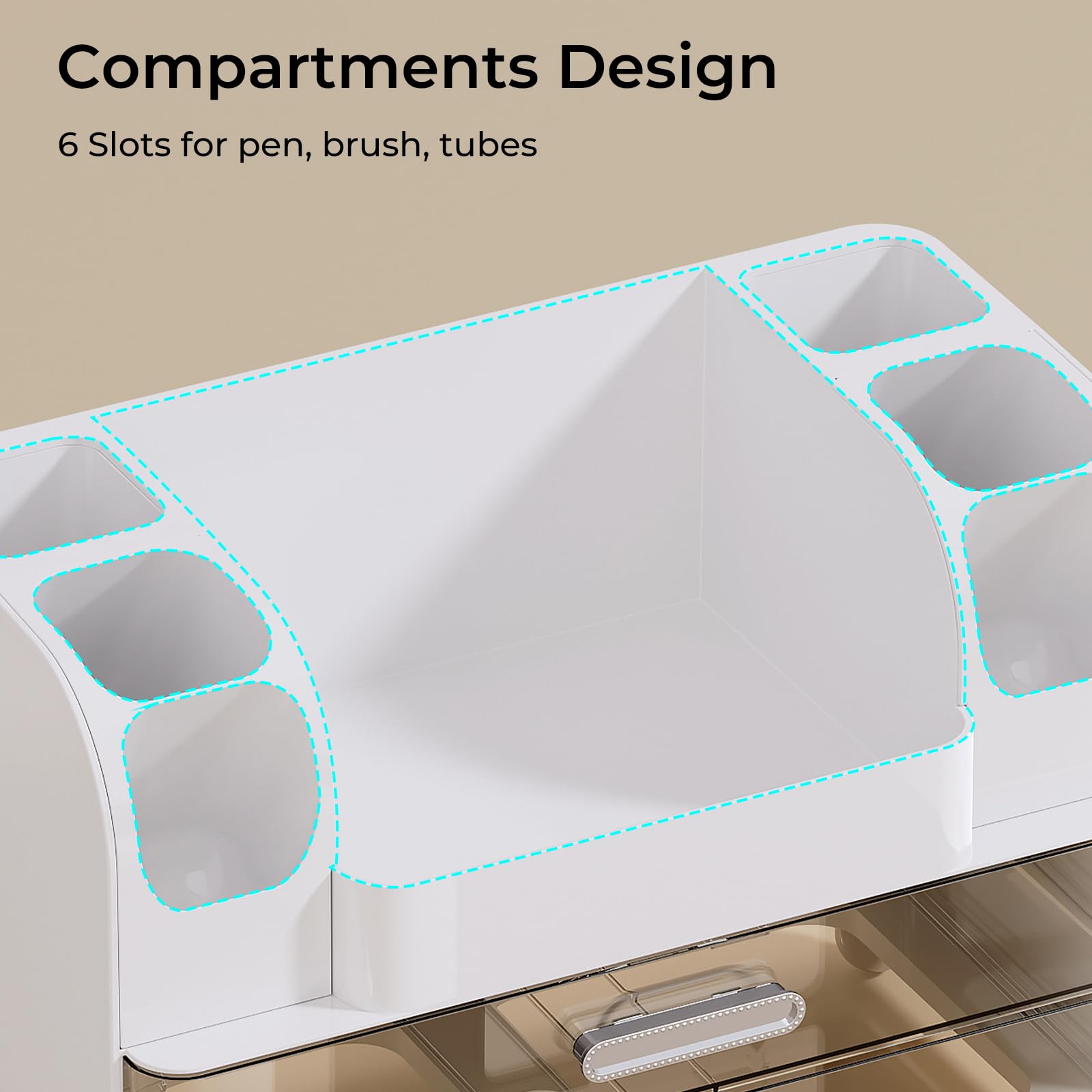 UFORU makeup organizer offers versatile storage for vanity, bathroom, or desk