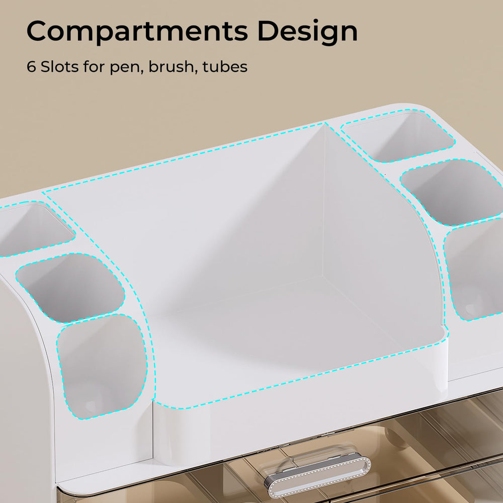 UFORU makeup organizer offers versatile storage for vanity, bathroom, or desk