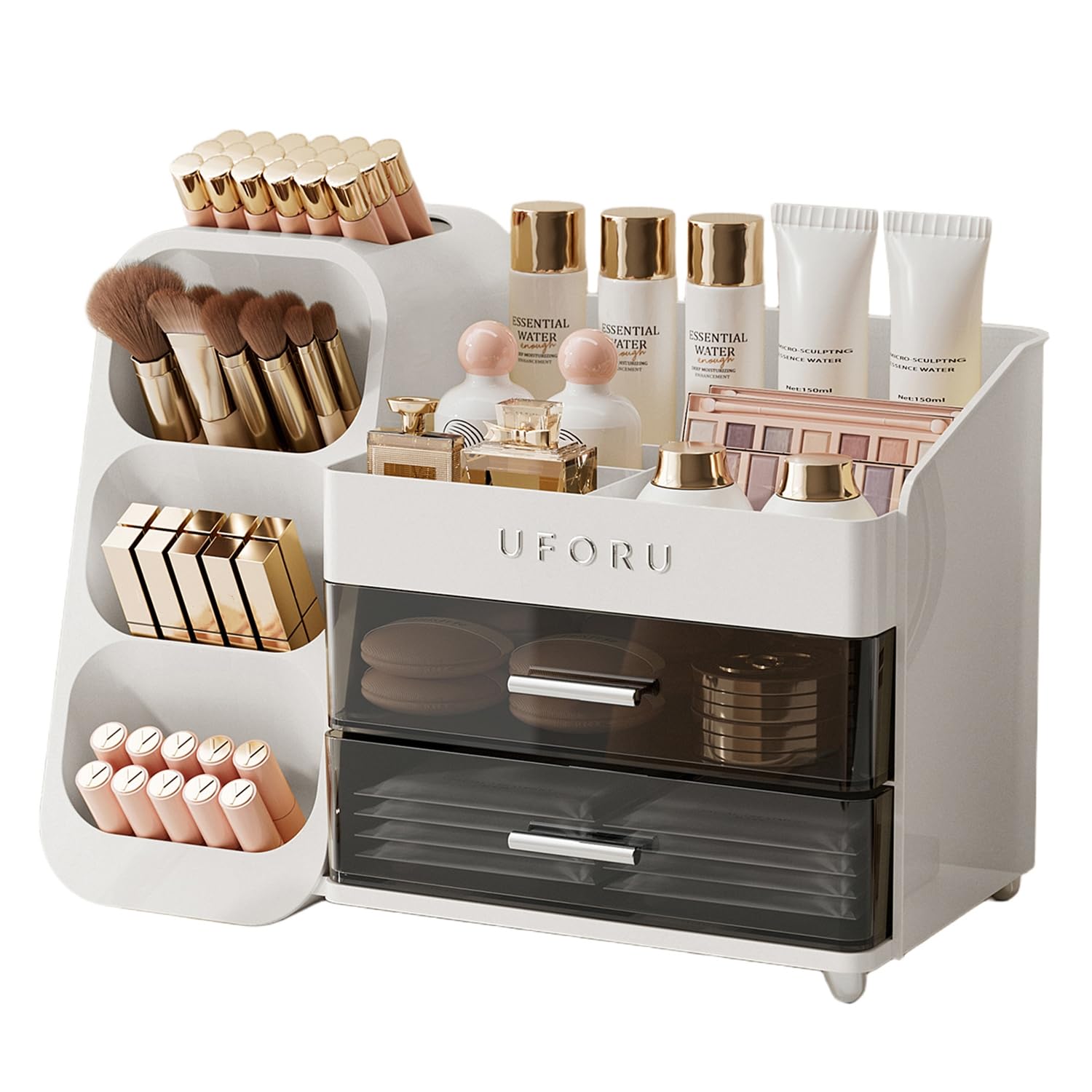 UFORU makeup organizer vanity brush holder keeps tools within easy reach