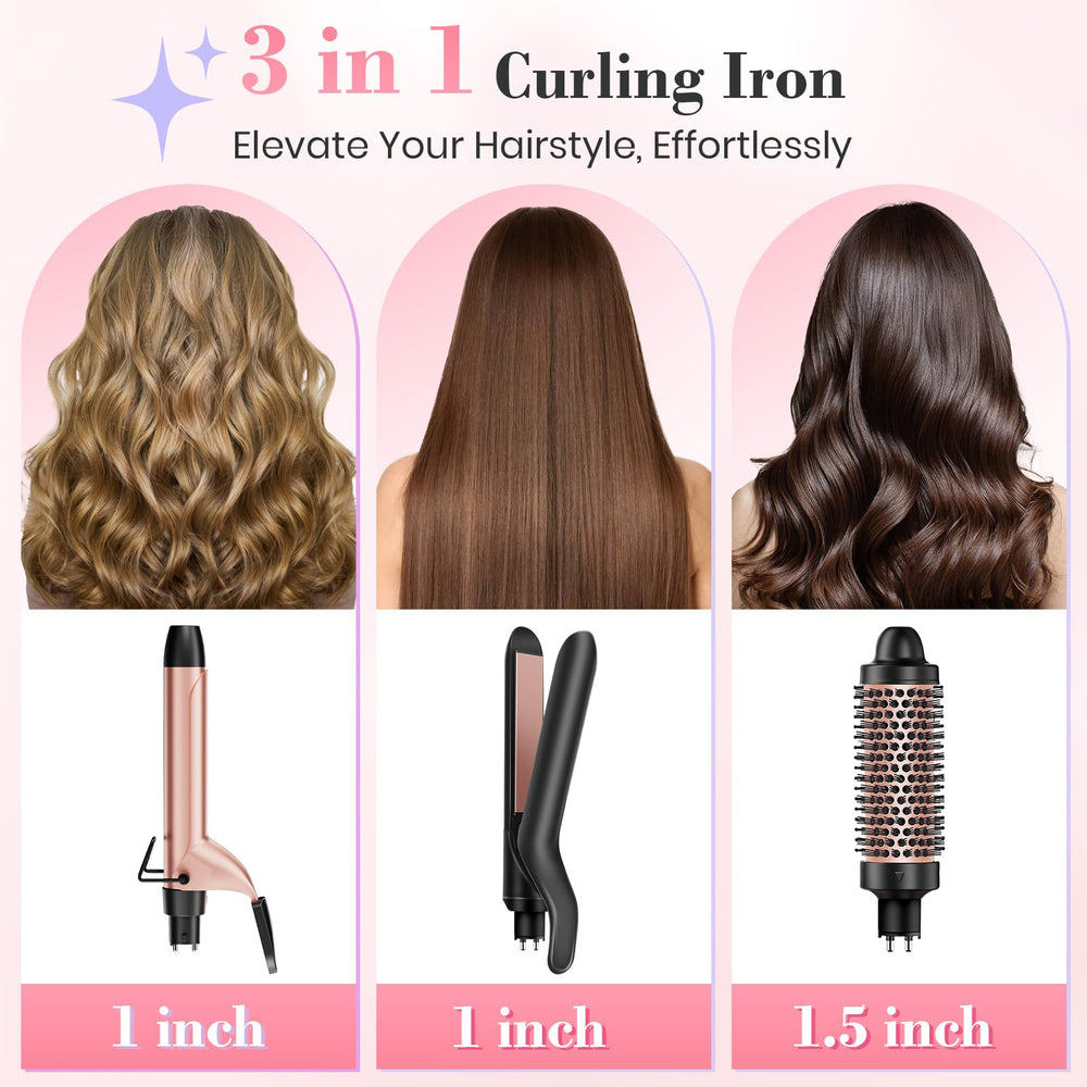 Ufree 1-inch curling iron wand enabling fast, defined curls at home.