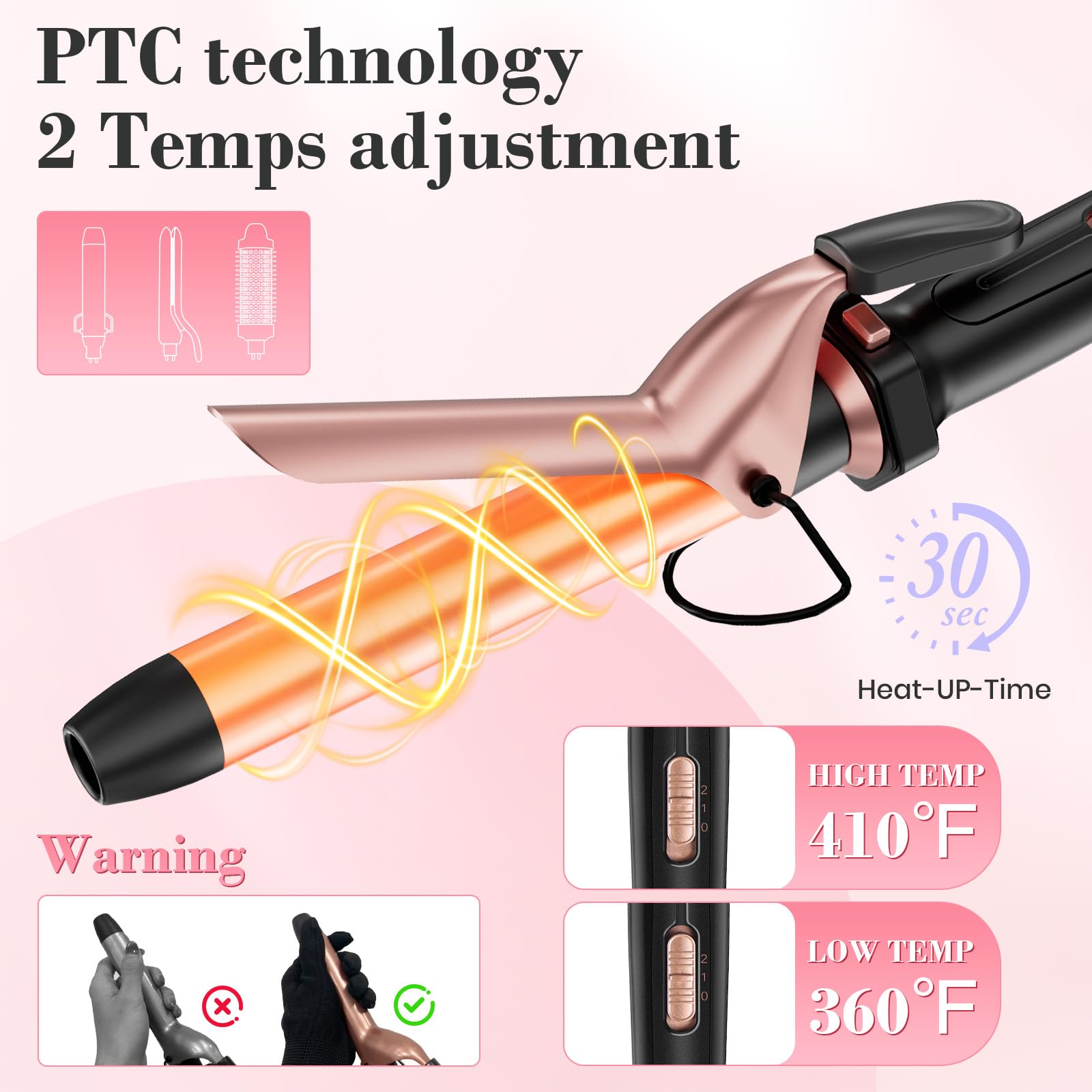 Ufree 1-inch multi-flat iron in action for sleek straight styles.