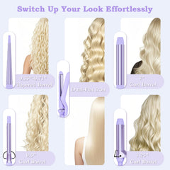 Ufree 5in1 curling iron clip barrel 0.50 inch for defined curls