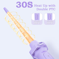 Ufree 5in1 curling wand 1 inch creates smooth waves