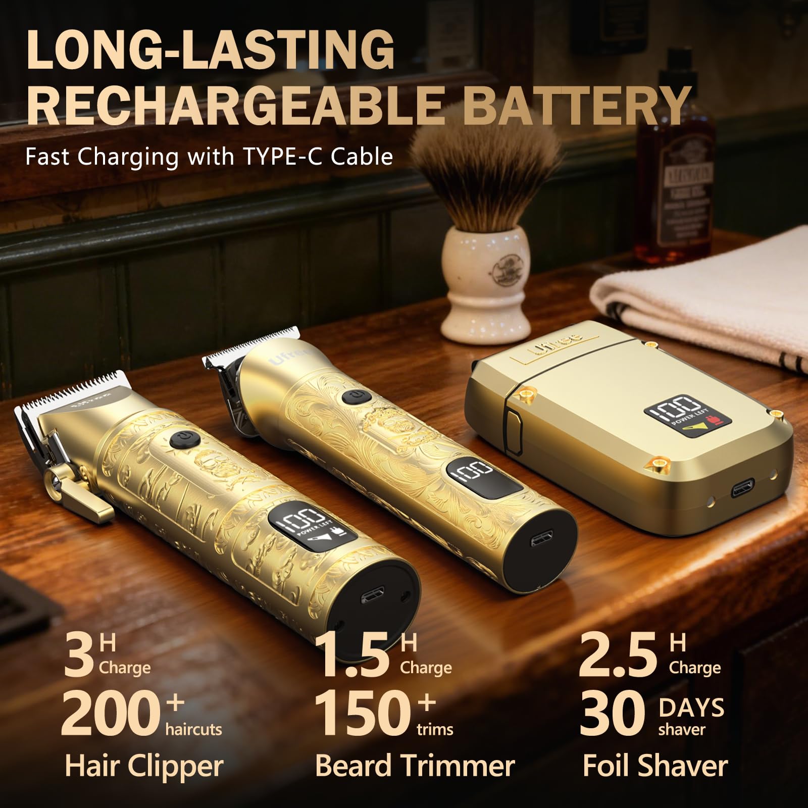 Ufree barber cape and EVA case for tidy storage and travel