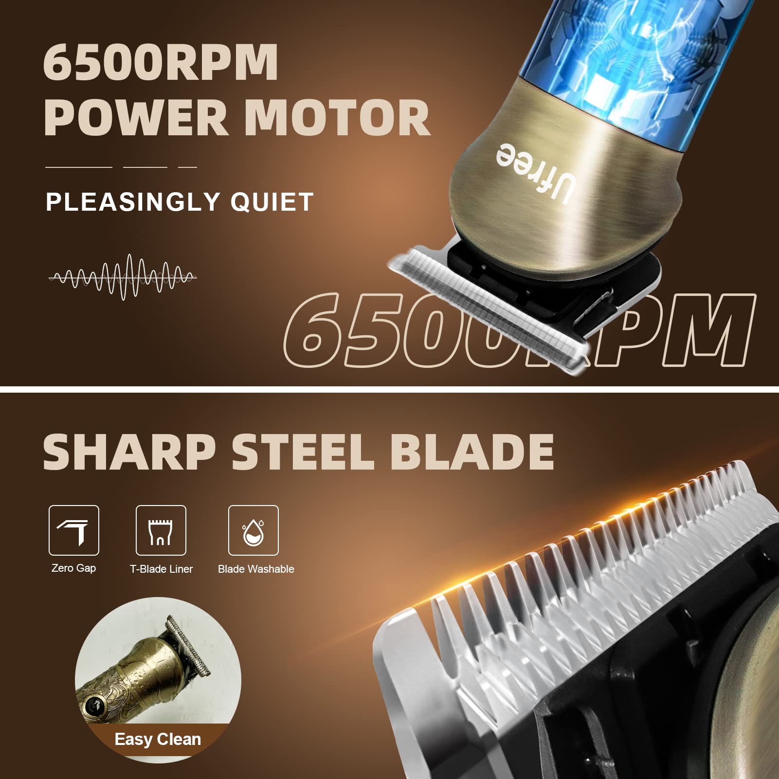 Ufree base charging dock keeps grooming tools organized and powered.