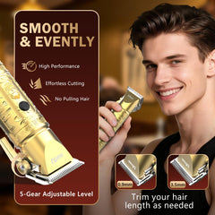 Ufree beard trimmer with 6 detachable heads for customization