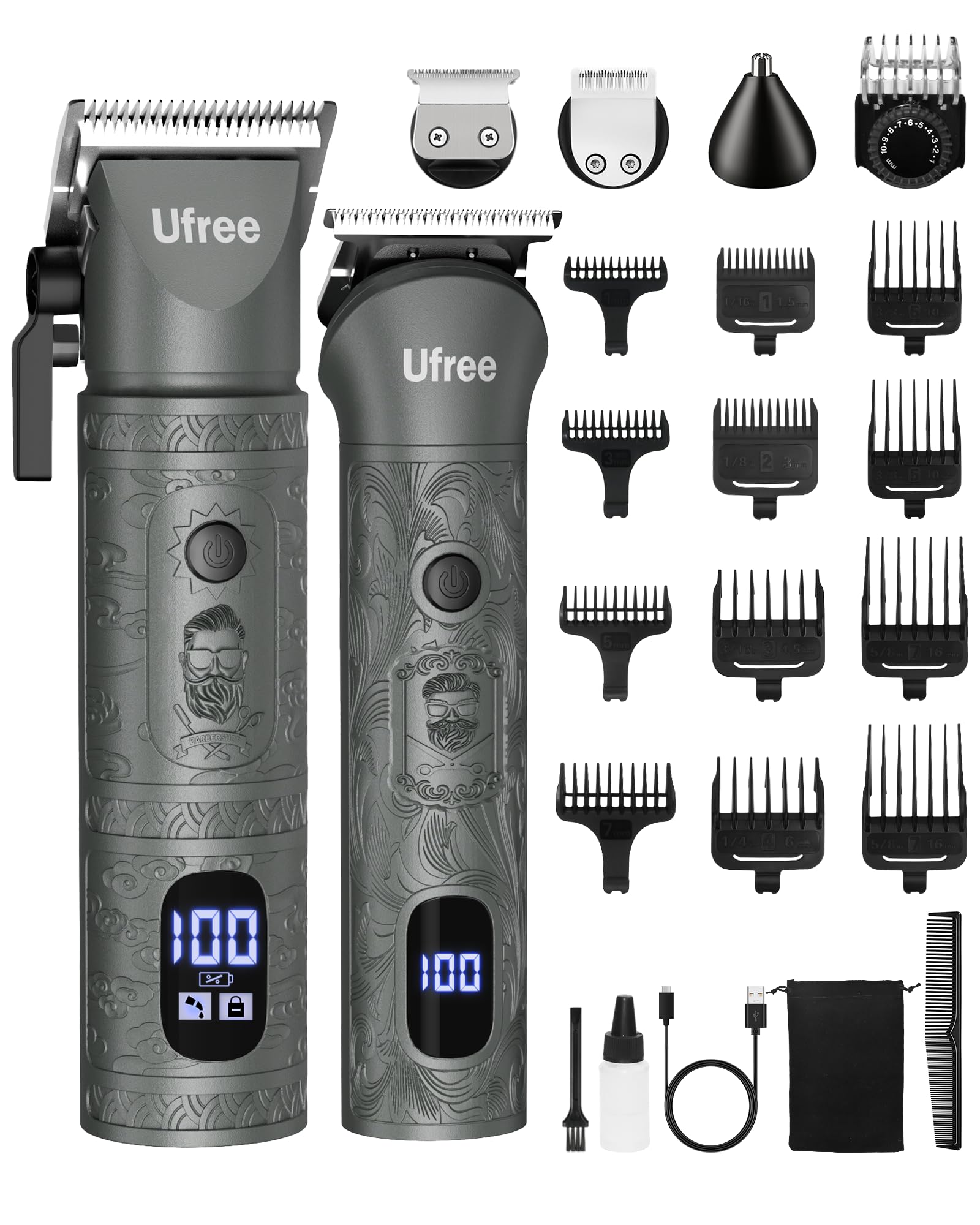 Ufree Beard Trimmer Pro overview showing all-in-one grooming capability