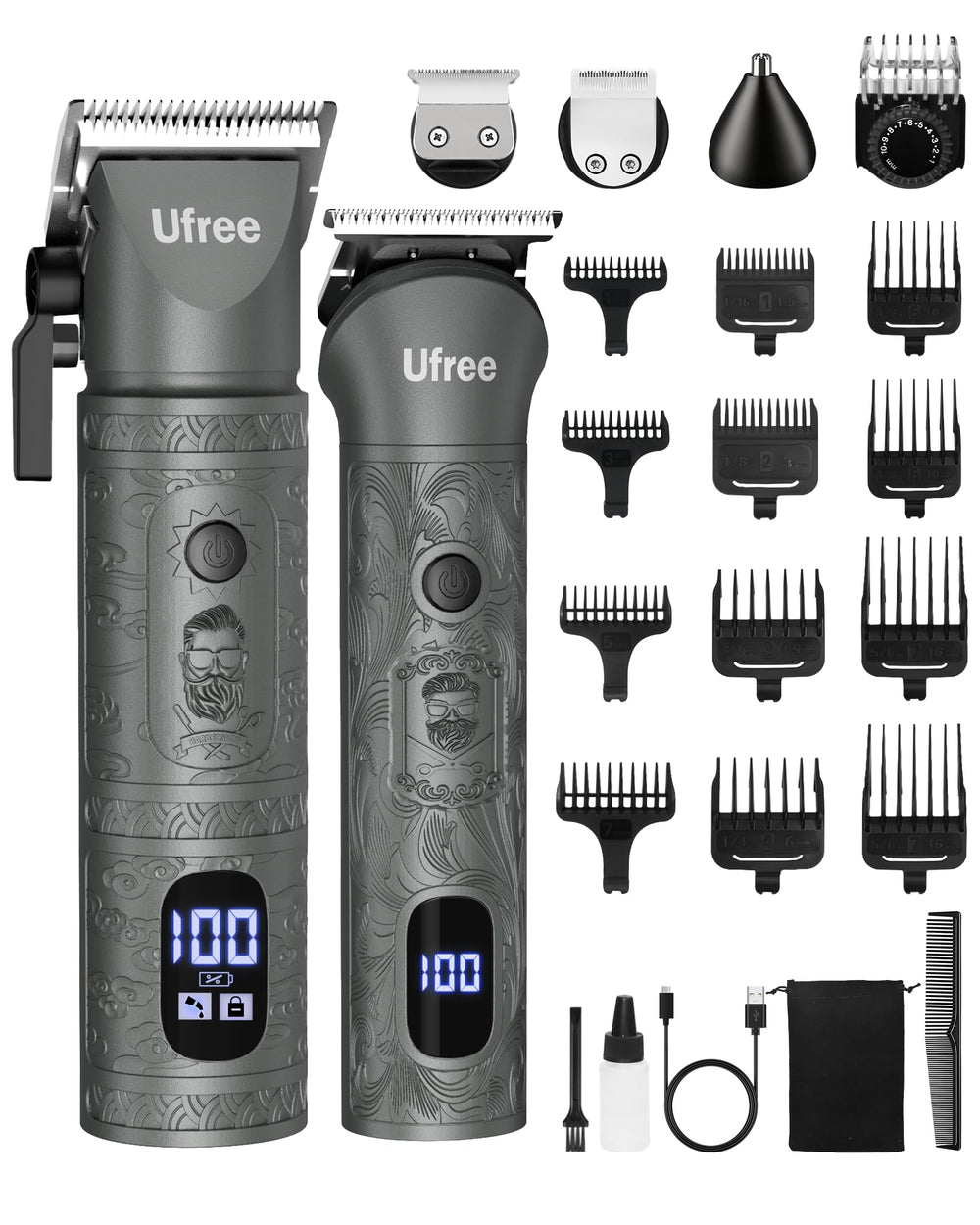Ufree Beard Trimmer Pro overview showing all-in-one grooming capability