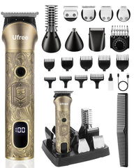 Ufree beard trimmer steel blade close-up for precise grooming and clean lines.