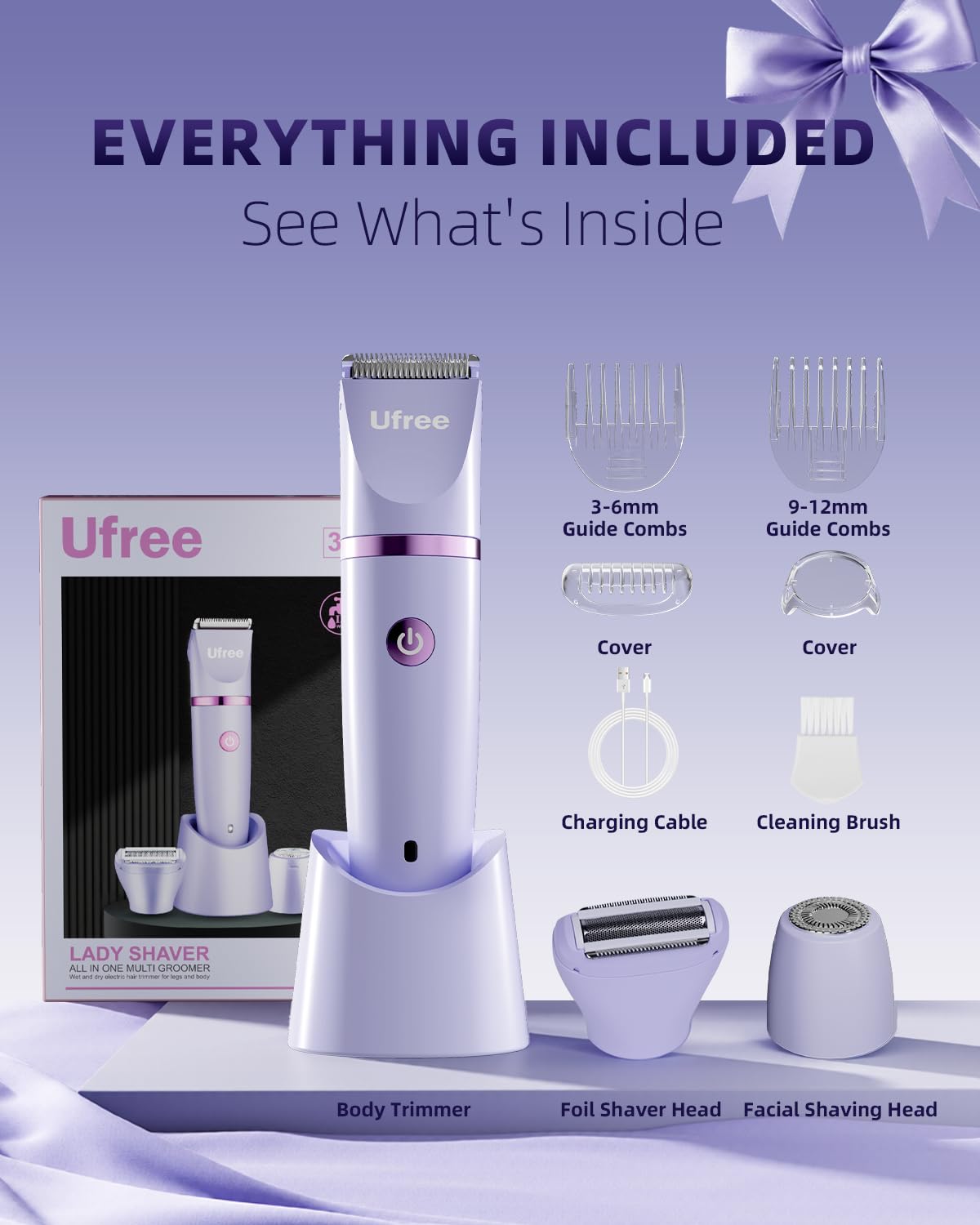 Ufree cleaning brush included for easy maintenance